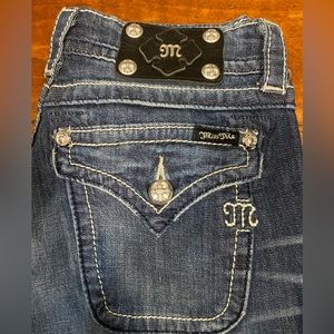 Miss Me Wide Leg Flap Pocket Jeans Women's 27